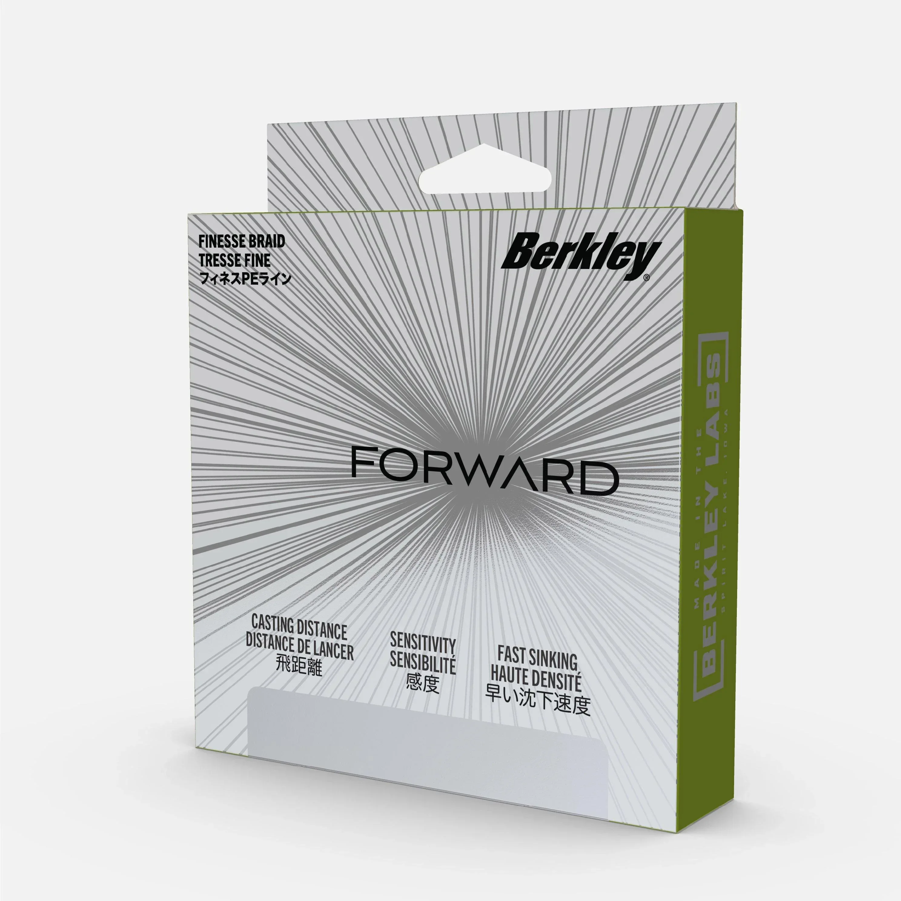 Berkley Forward Finesse Braid Low Vis Green 1800 m kuitusiima - Image 4