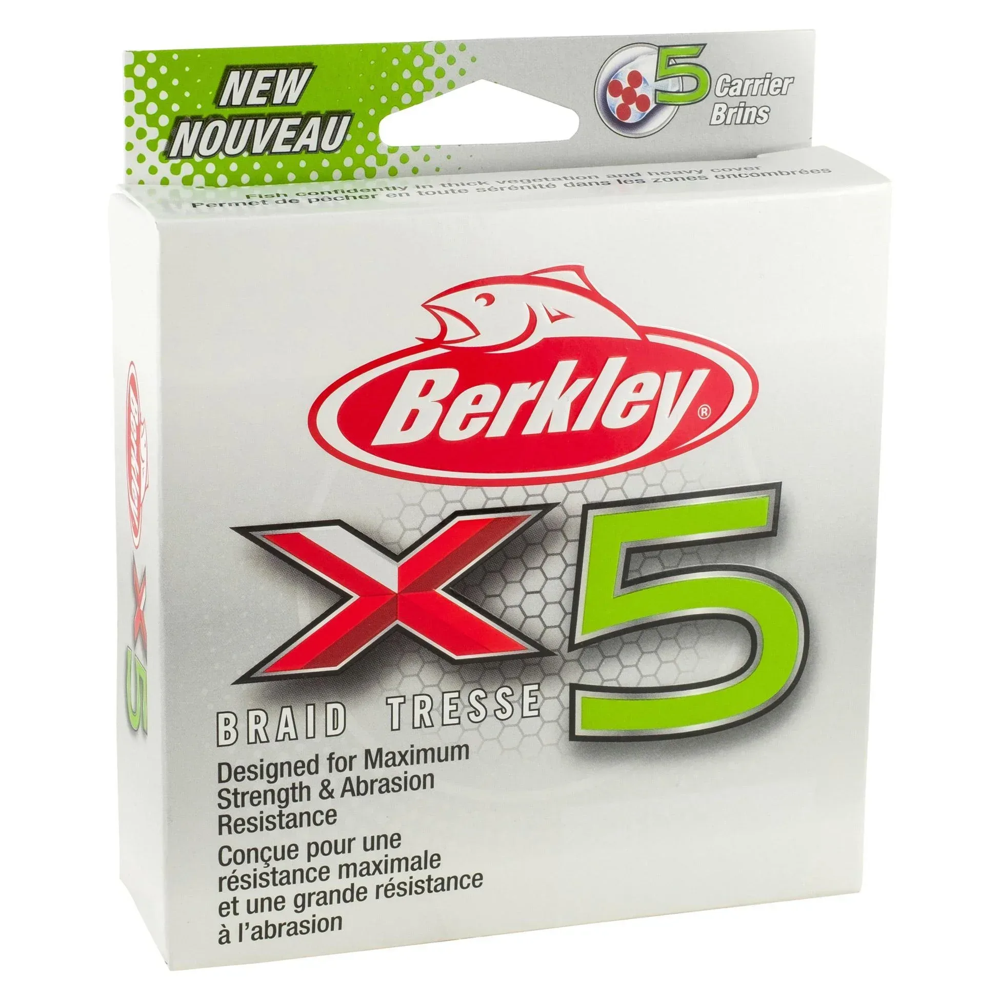 Berkley X5 Braid Low Vis Green 2000 m kuitusiima