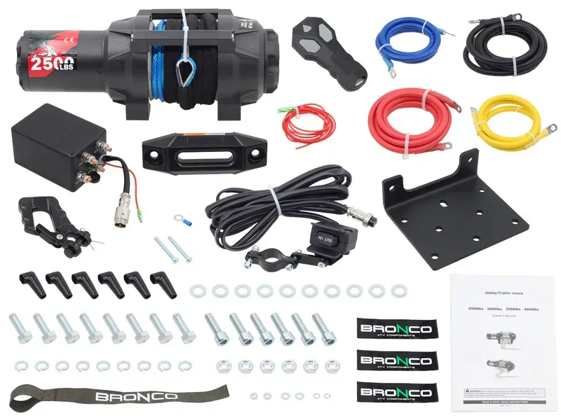 Bronco HDQS Heavy Duty Quick Spool 2500 sähkövinssi kaukosäätimellä 1133 kg - Image 7