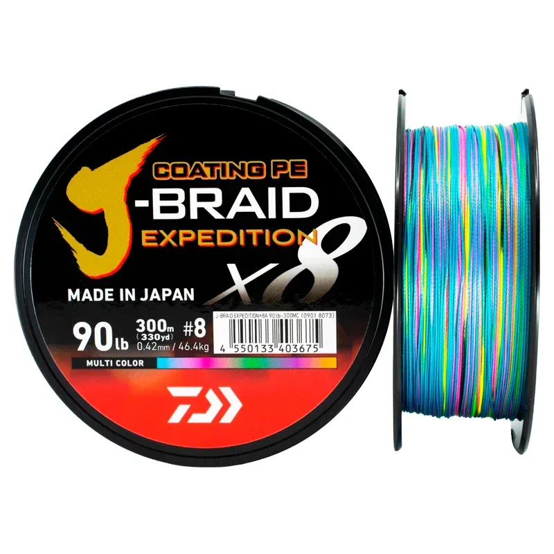 Daiwa J-Braid Expedition X8 Multicolor 500 m kuitusiima - Image 5