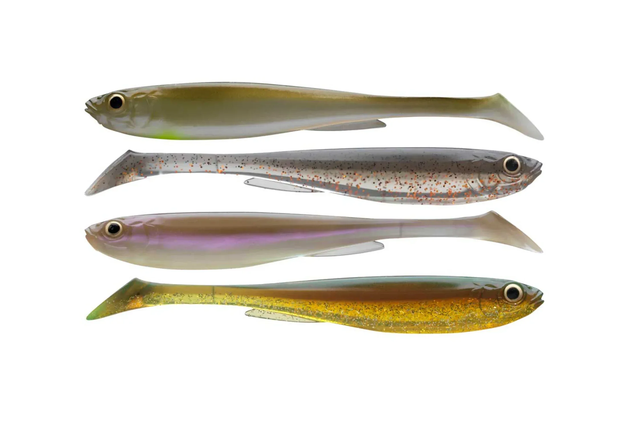 Daiwa Prorex Slim Shad Y Nature Color Set 13,5 cm jigi 4 kpl/pkt