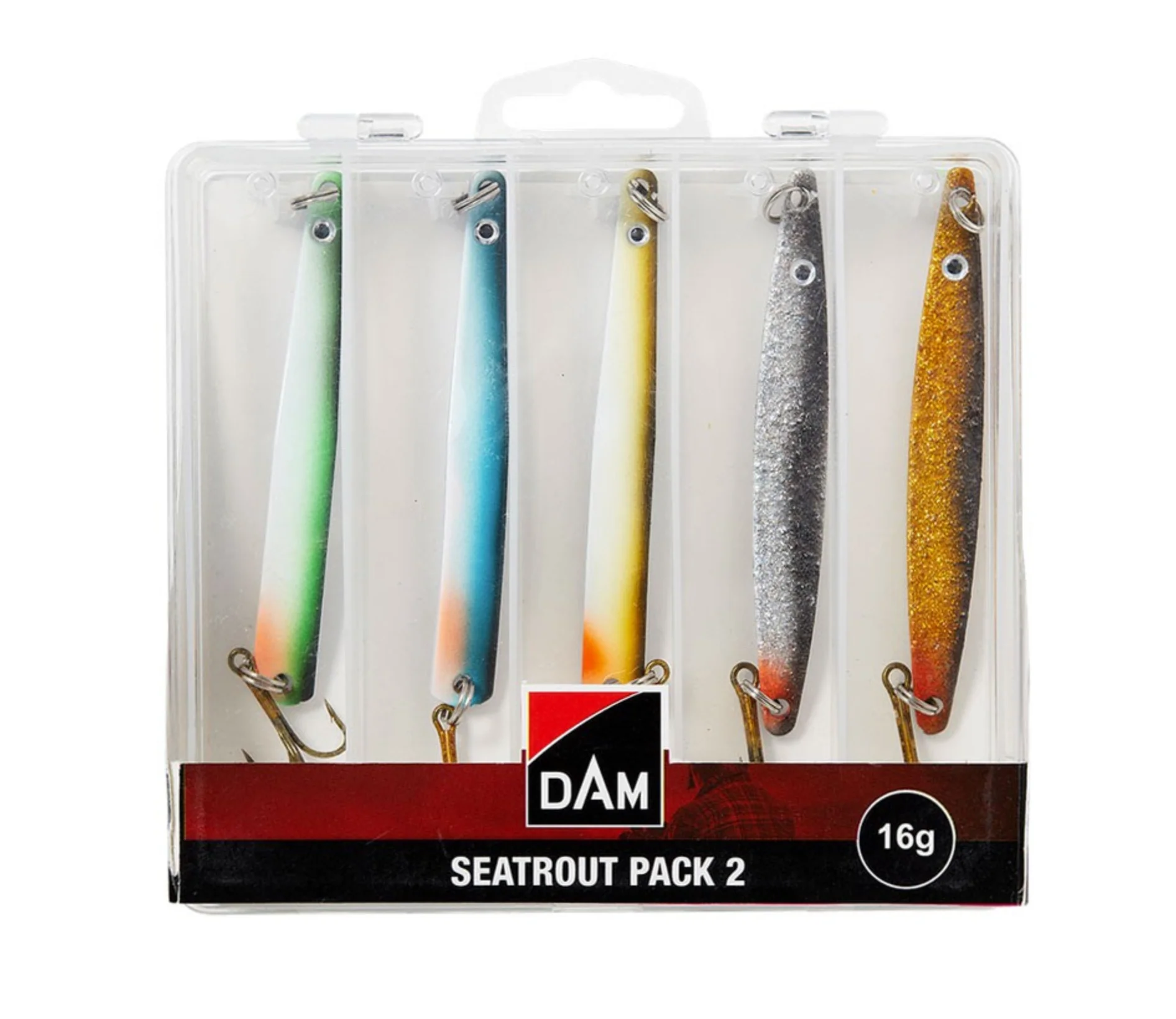 DAM Seatrout Pack 16 g lusikkalajitelma 5 kpl/pkt