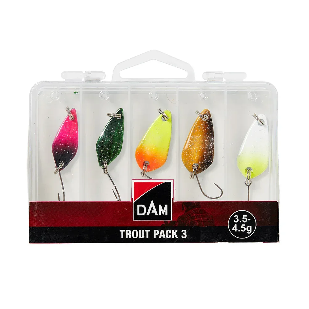 DAM Trout Pack 3,5-4,5 g lusikkalajitelma 5 kpl/pkt