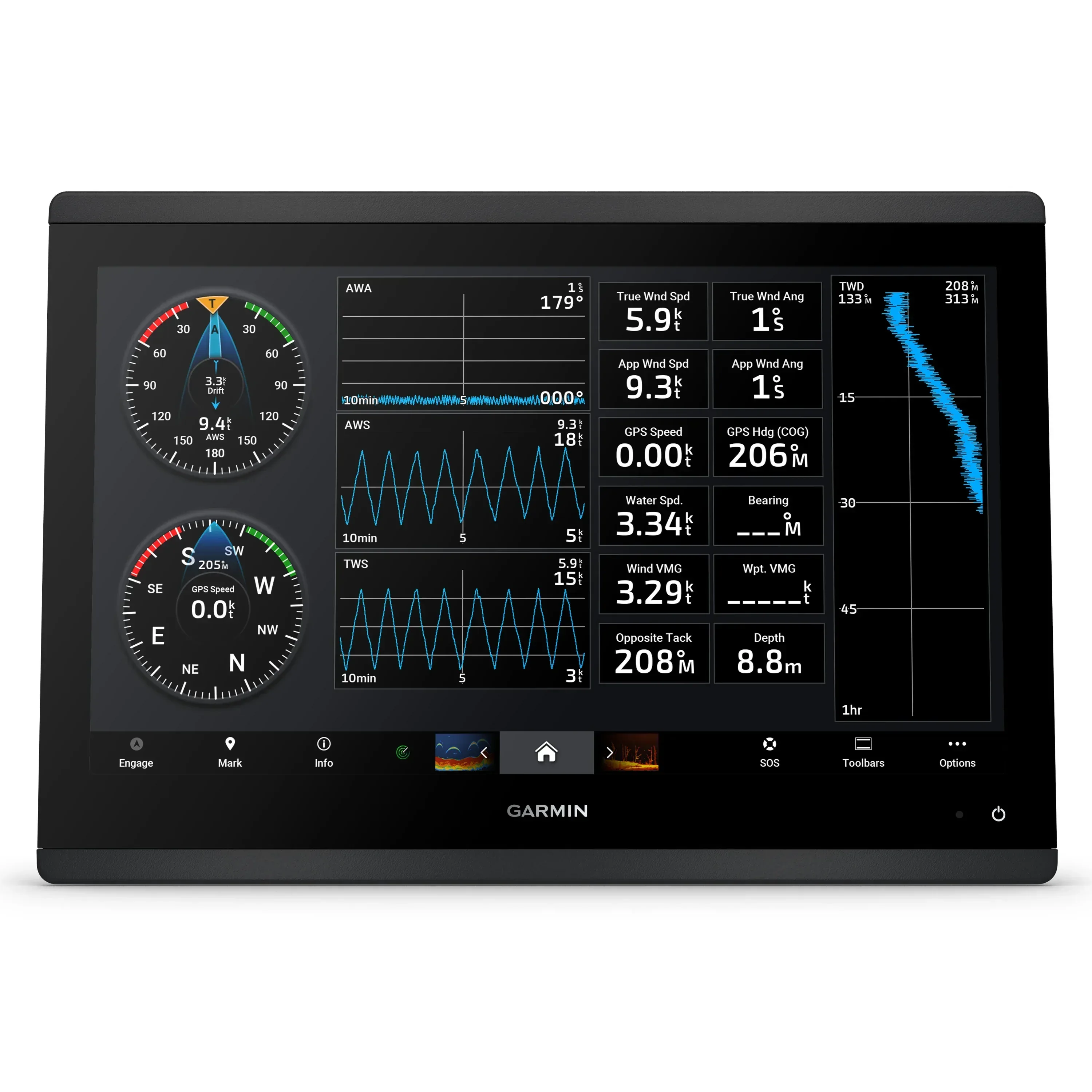 Garmin GPSMAP 1623xsv yhdistelmälaite - Image 3