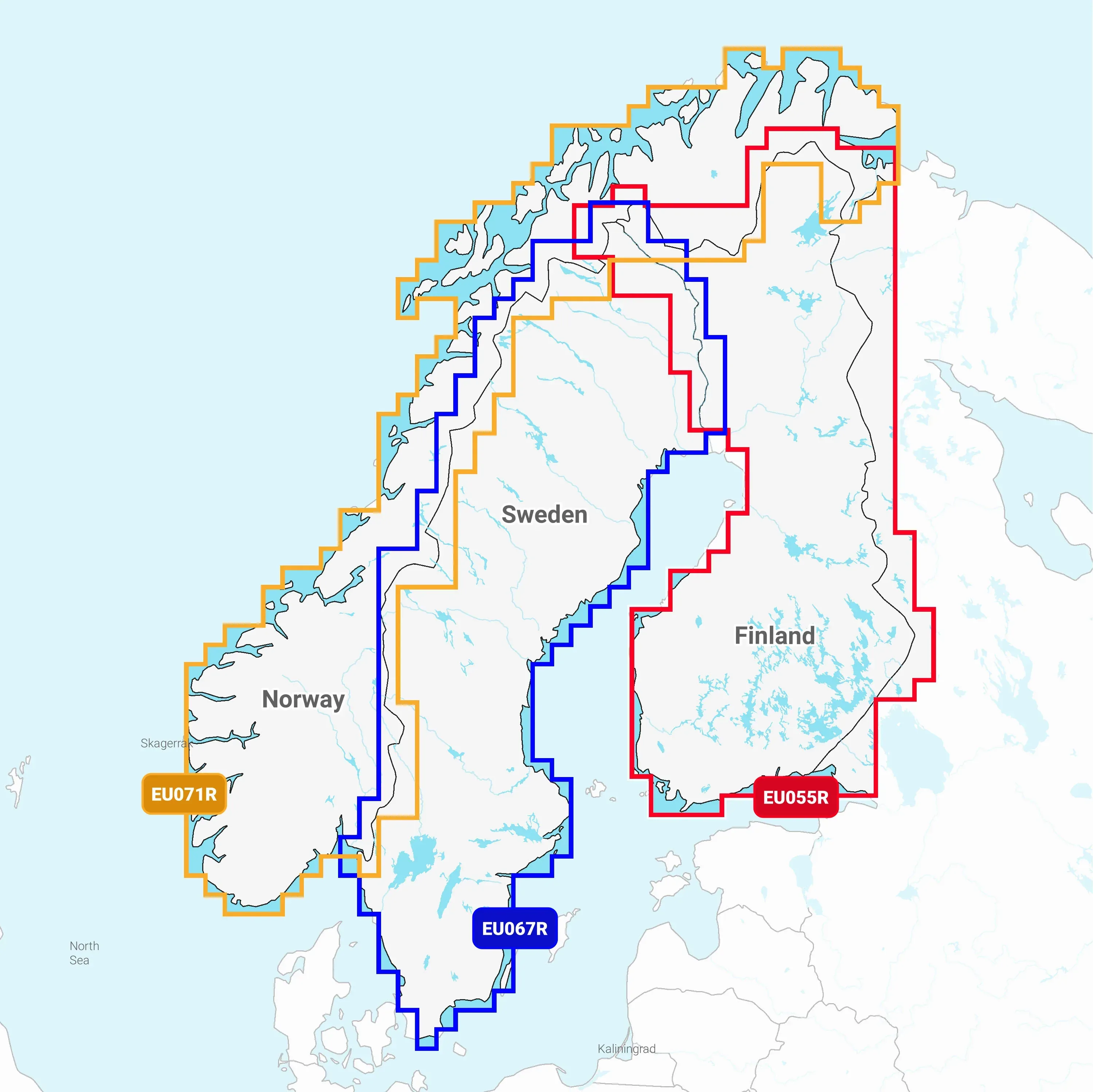 Garmin Navionics Vision+ EU067R Sweden Lakes & Rivers karttakortti - Image 2