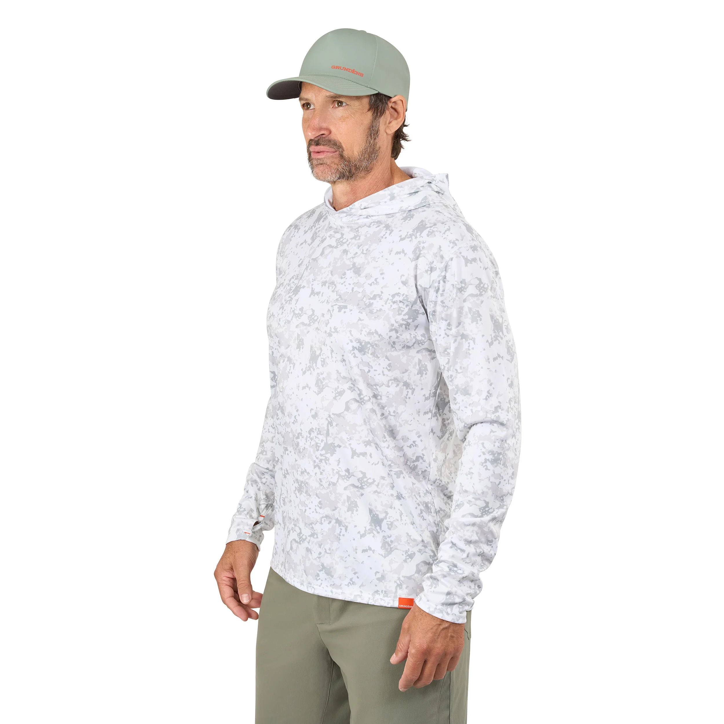 Grundens Tough Sun Masked Hoodie UPF50+ kalastuspaita - Image 4