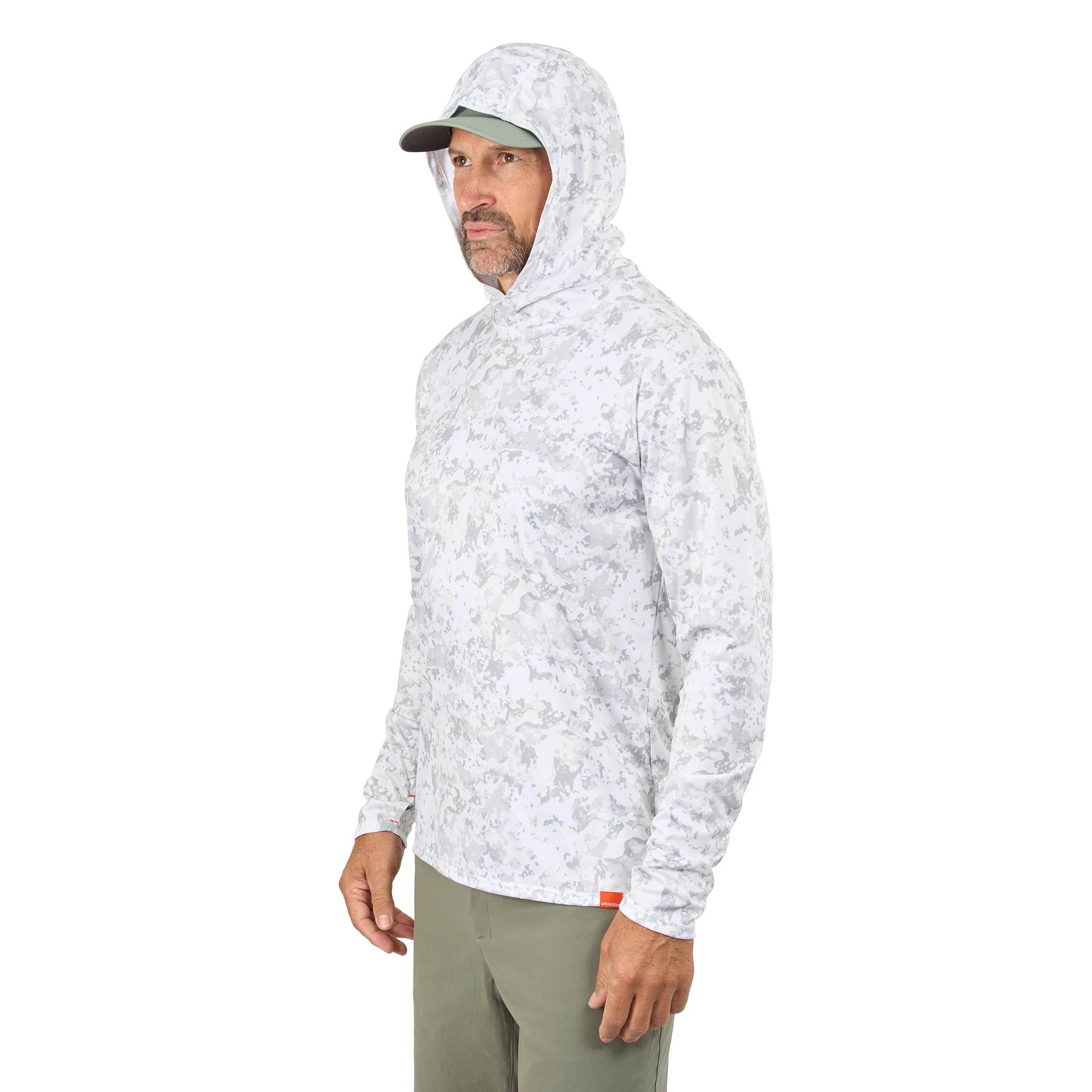 Grundens Tough Sun Masked Hoodie UPF50+ kalastuspaita - Image 6