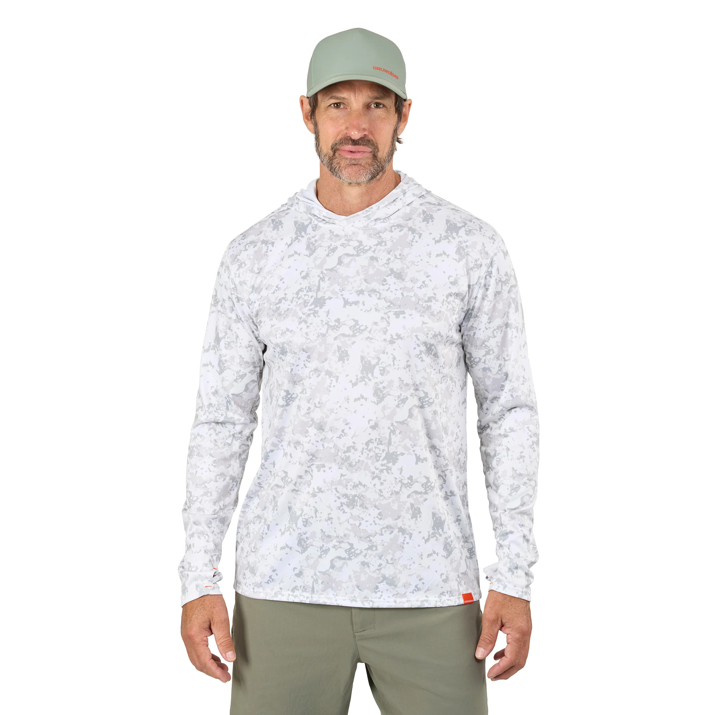 Grundens Tough Sun Masked Hoodie UPF50+ kalastuspaita - Image 8