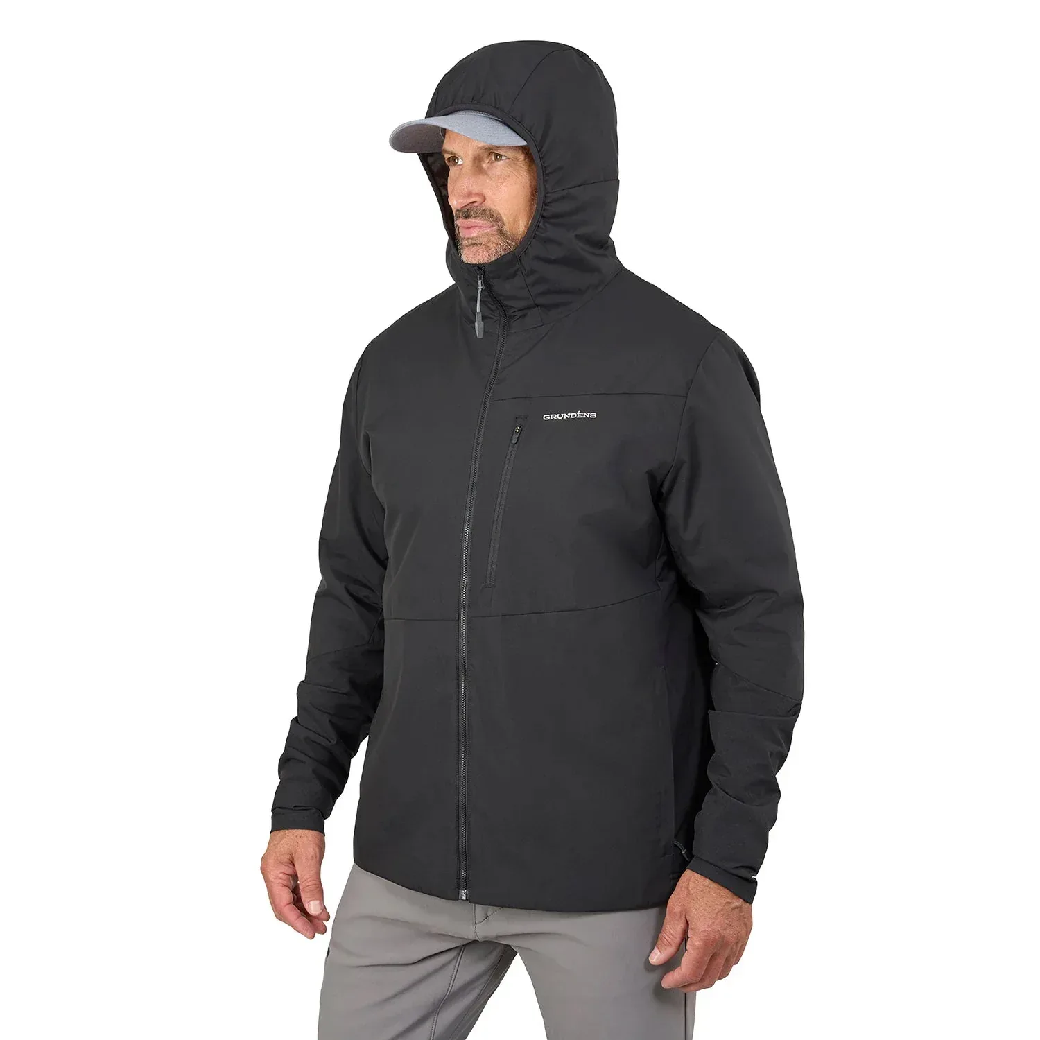 Grundens Turbulence Hybrid Hoodie Black huppari / takki - Image 4