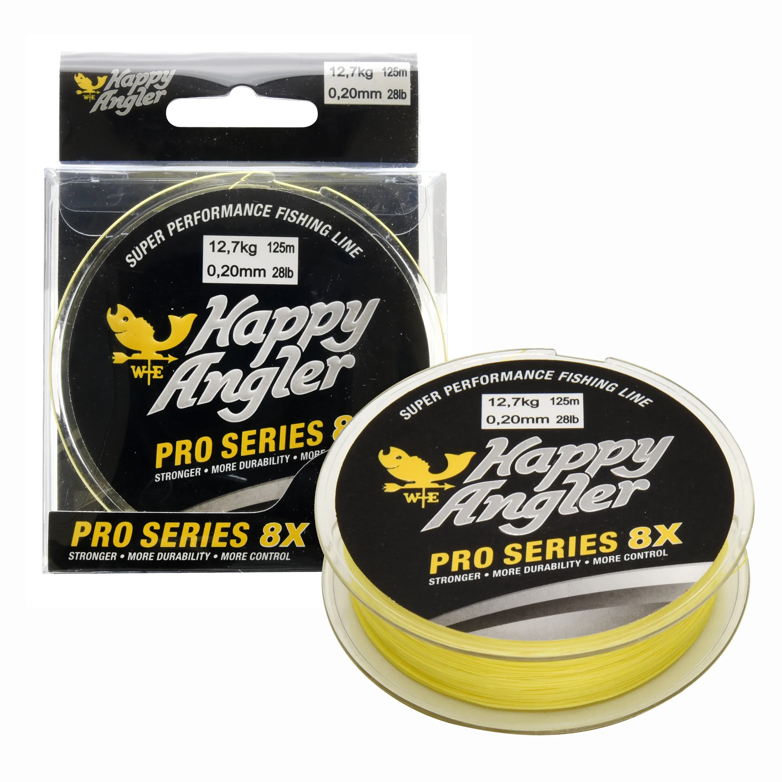 Happy Angler Pro Series 8X 125 m keltainen kuitusiima - Image 10