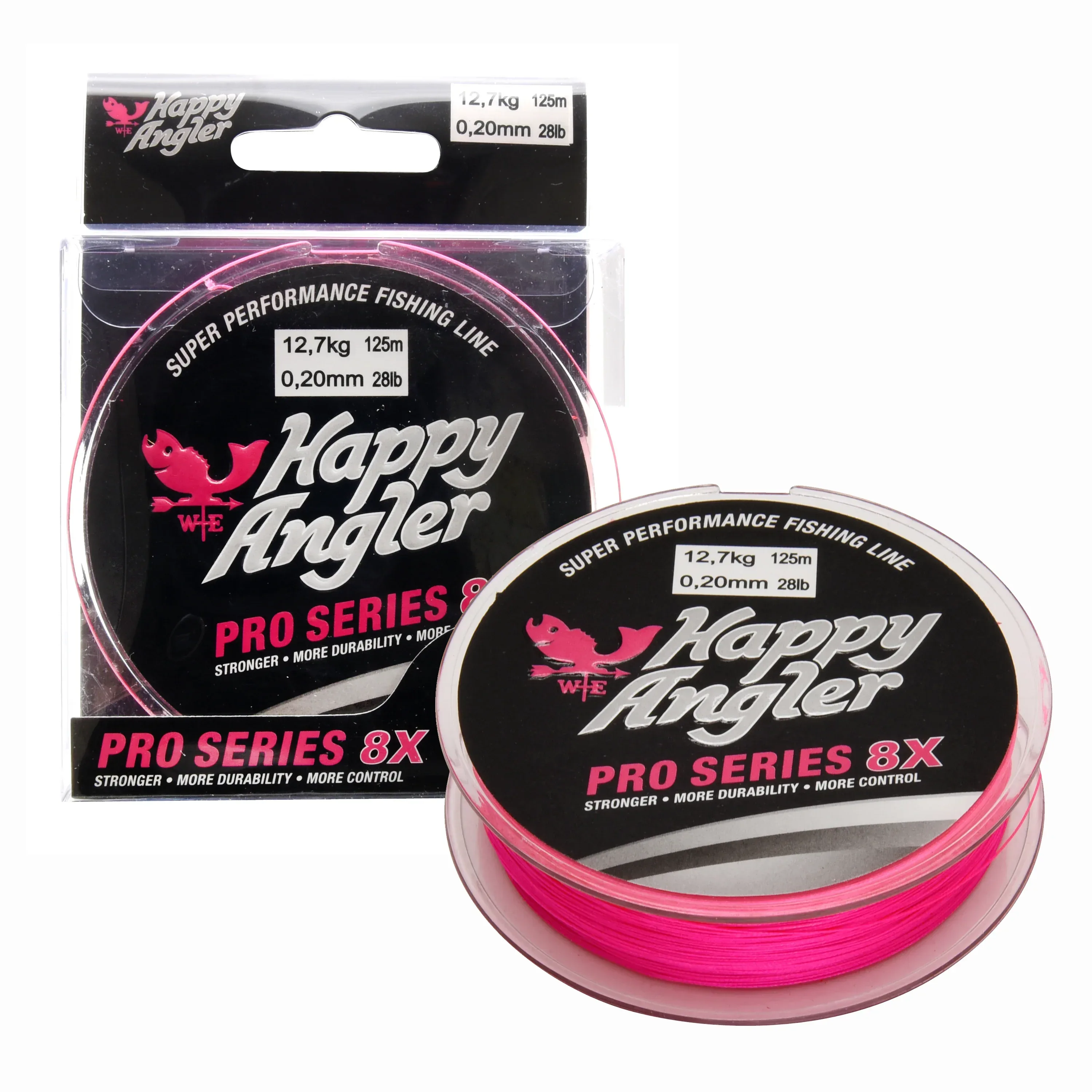 Happy Angler Pro Series 8X 125 m pinkki kuitusiima - Image 7