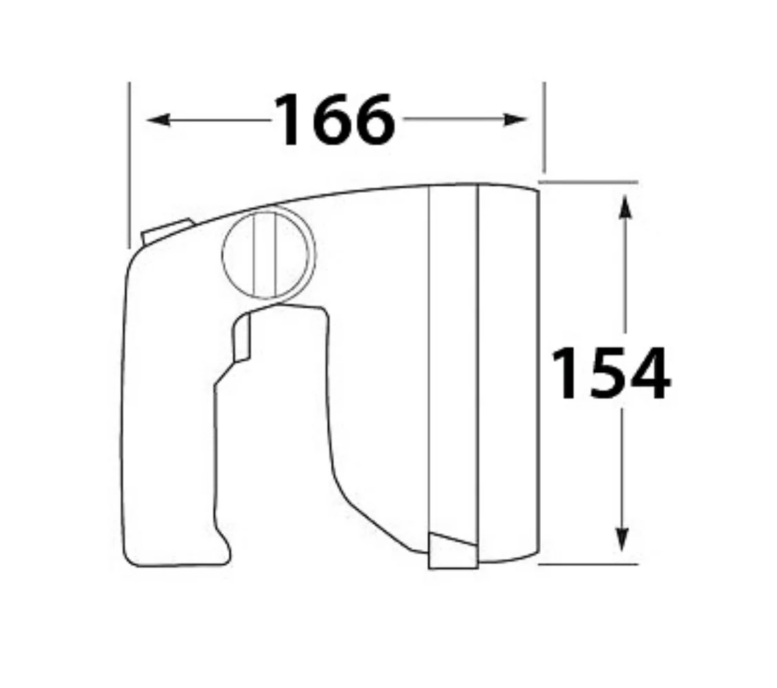 Hella Marine käsikäyttöinen valonheitin 12V - Image 4