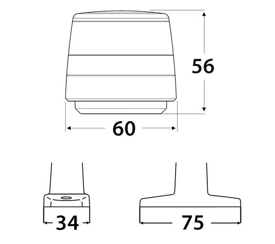 Hella Marine Naviled 360 Compact C-5 kulkuvalo valkoinen - Image 2