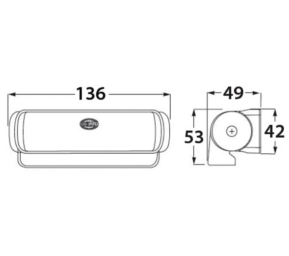 Hella Marine Sea Hawk LED kansivalo musta - Image 3