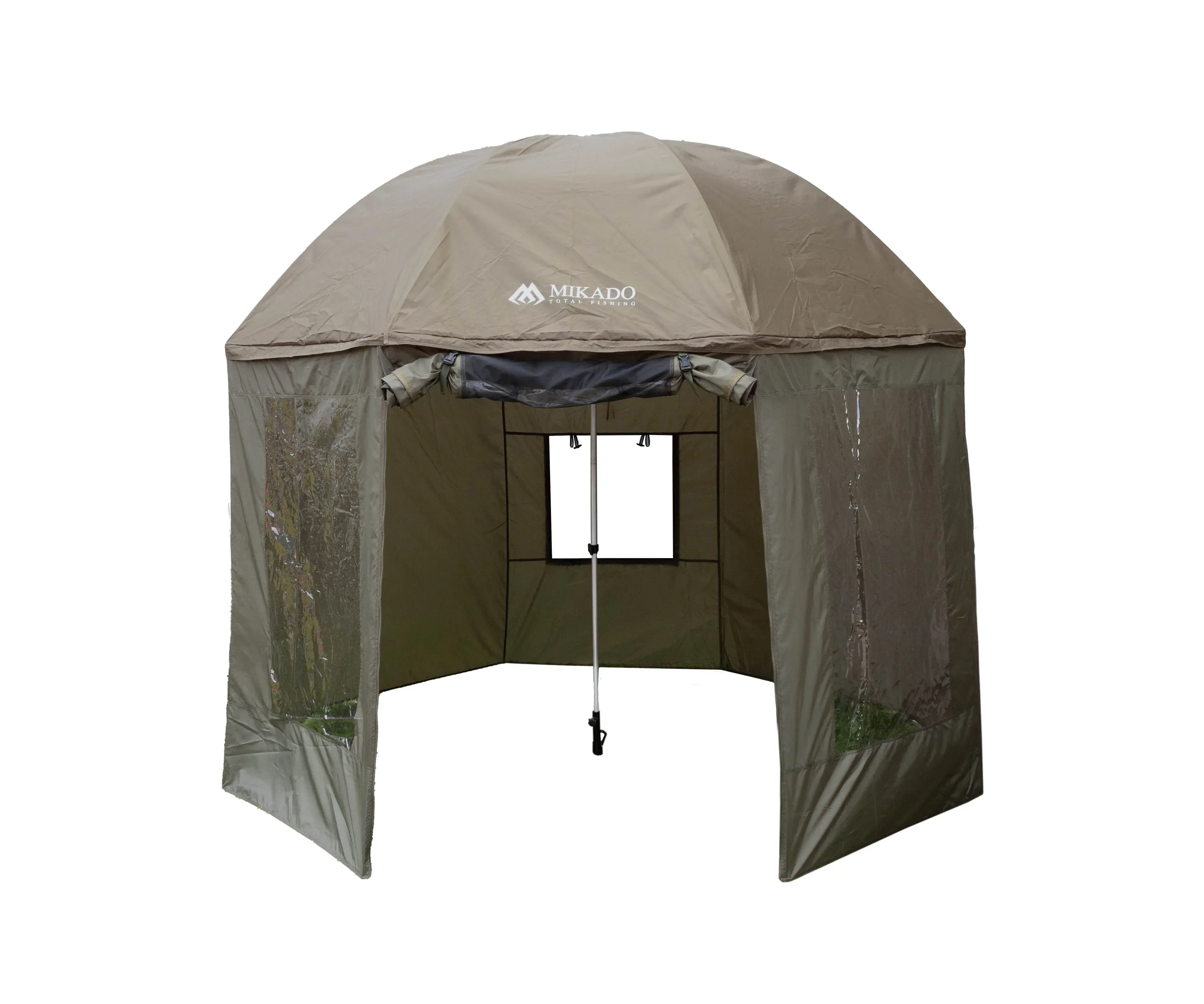 Mikado Fishing Umbrella sivusuojilla ja hyttysverkolla 3 m