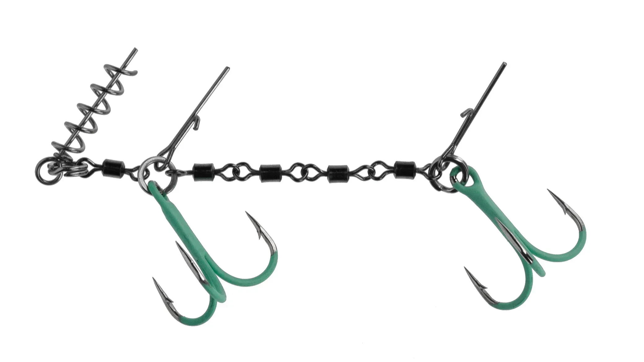 Mikado Jaws Double EVO Stinger Fluo valmisstinger rigi - Image 3