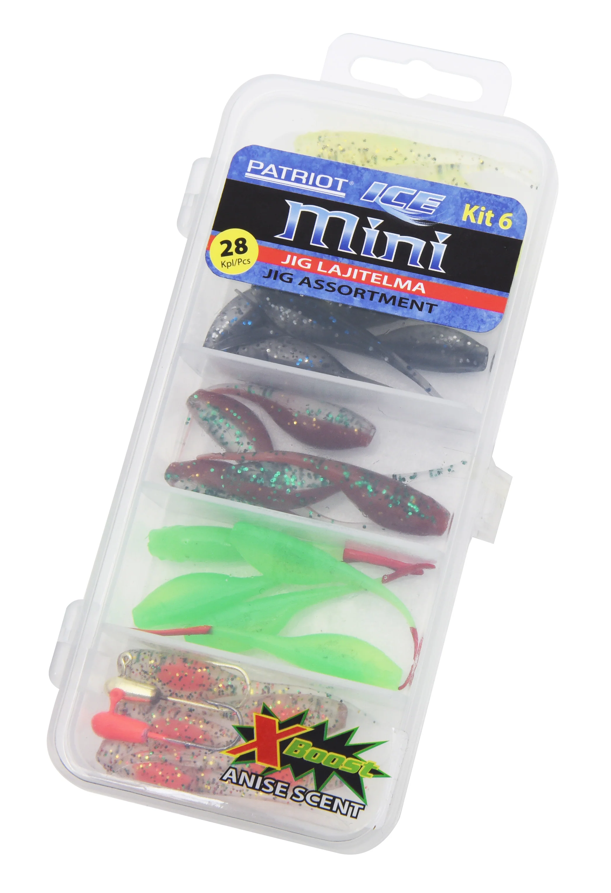 Patriot Ice Mini pilkkijigilajitelma 6 28 kpl/pkt