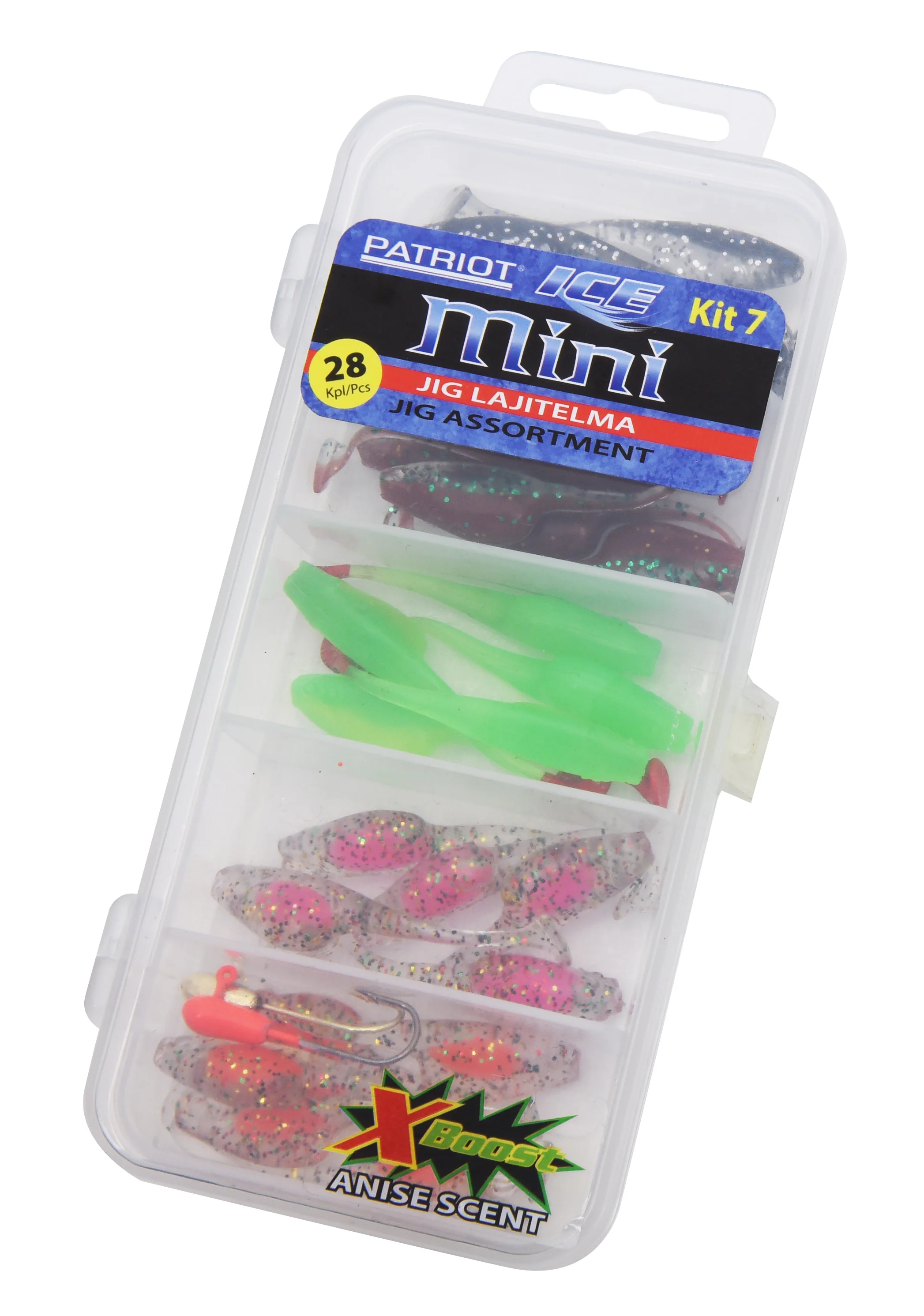 Patriot Ice Mini pilkkijigilajitelma 7 28 kpl/pkt