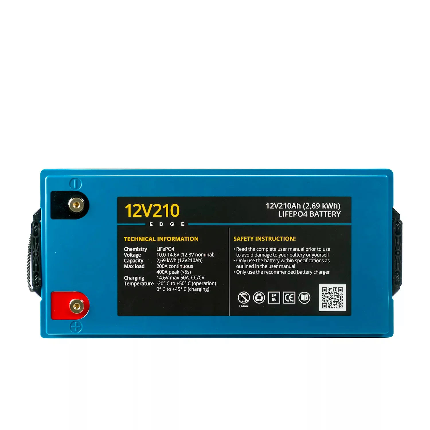 Rebelcell Edge 12V 210 Ah Bluetooth LiFePO4 akku - Image 2