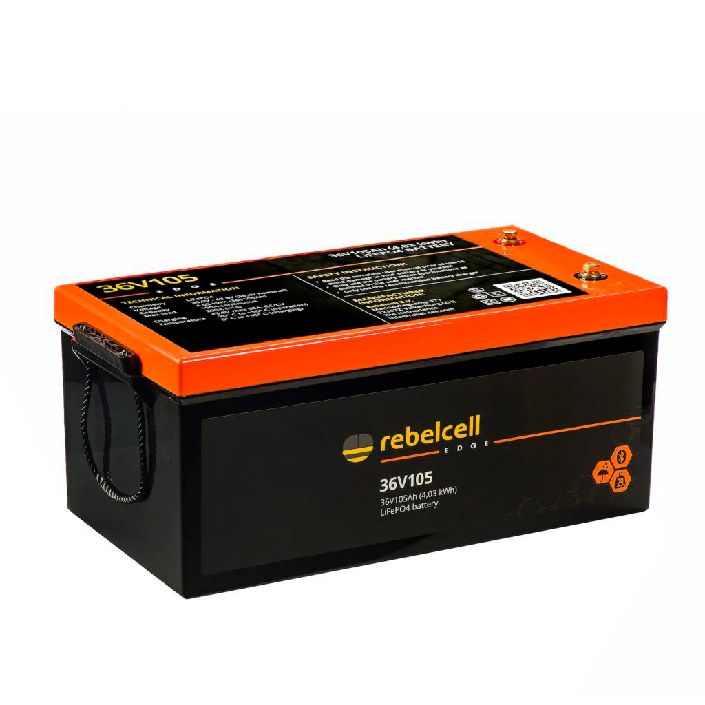 Rebelcell Edge 36V 105 Ah Bluetooth LiFePO4 akku