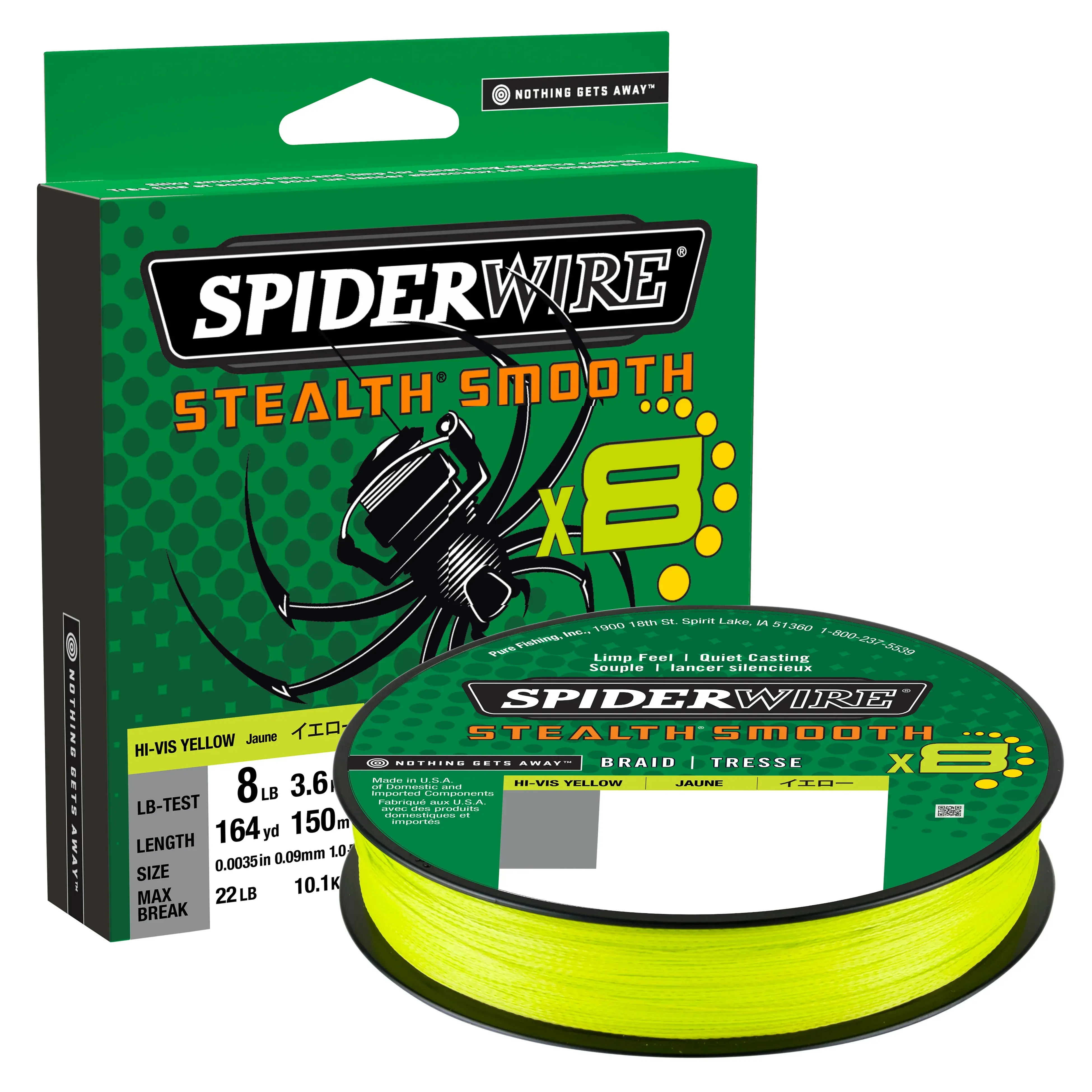 Spiderwire Smooth 8 keltainen 150 m kuitusiima - Image 11