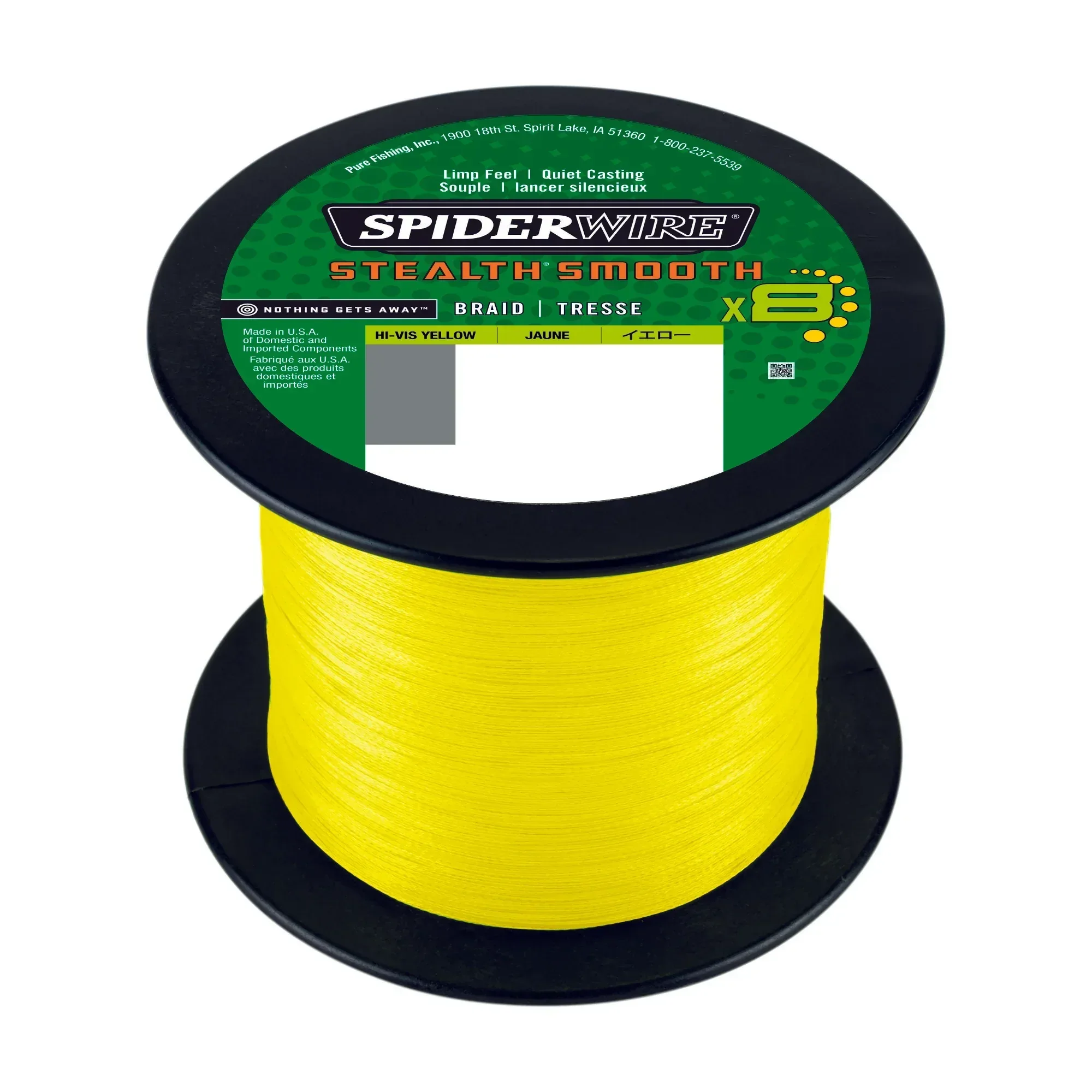 Spiderwire Smooth 8 keltainen 2000 m kuitusiima - Image 5