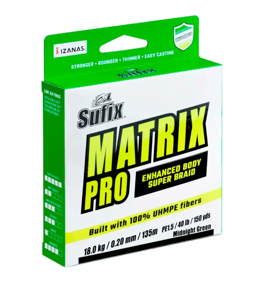 Sufix Matrix Pro Green 135 m kuitusiima - Image 5