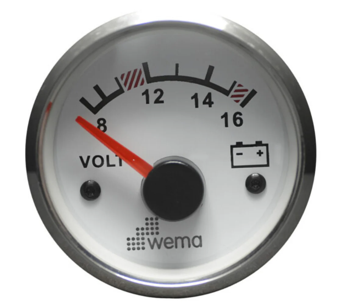 Wema volttimittari 12V valkoinen RST - Image 2