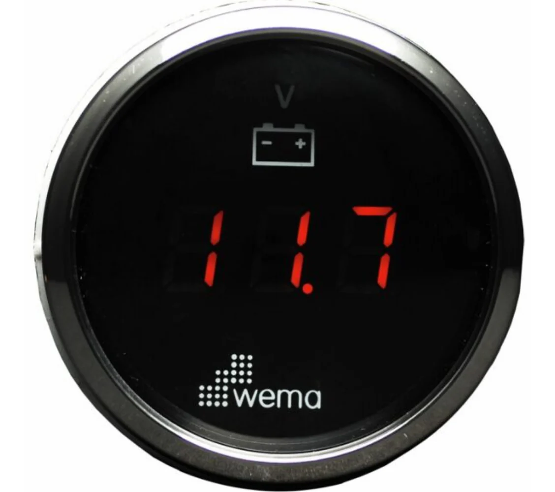 Wema volttimittari digitaalinen 8-32V musta RST - Image 2